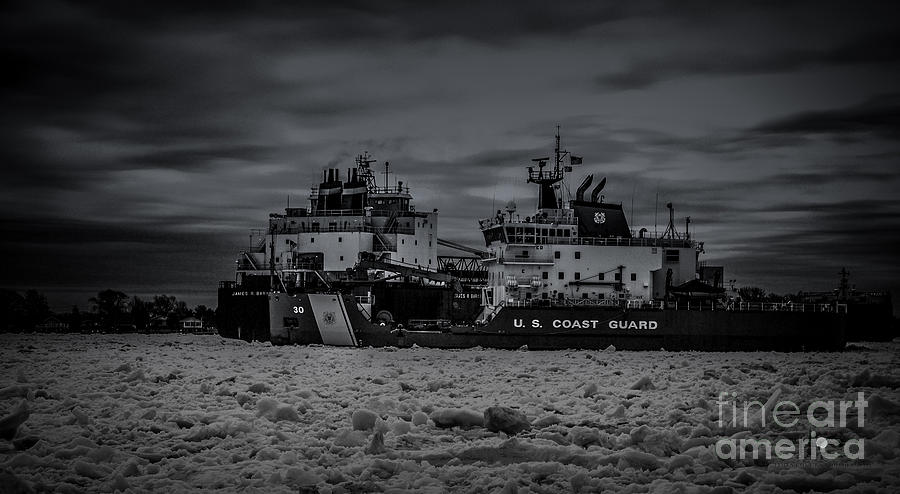 Ship Stuck In The Ice Flow Photograph by Ronald Grogan