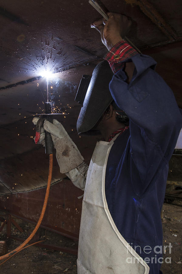 Ship Welding Photograph by Sonny Marcyan