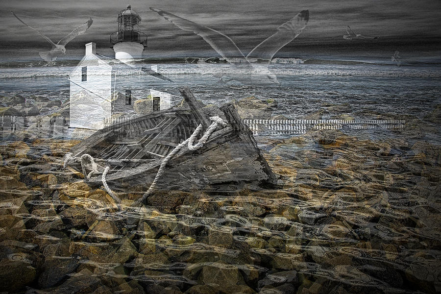 Landscape Photograph - Ship Wreck Dream by Randall Nyhof