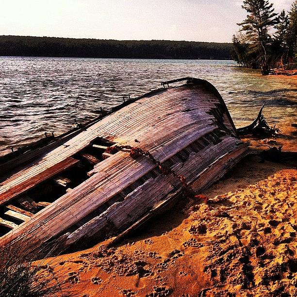 Sandpoint Photograph - Ship Wrecked by Joe Minock