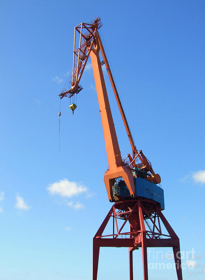 Crane Photograph - Shipping Industry Crane by Antony McAulay