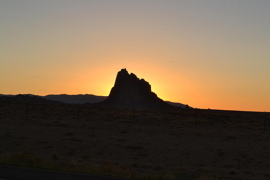 Shiprock at Sunset 001 Photograph by George Bostian - Pixels