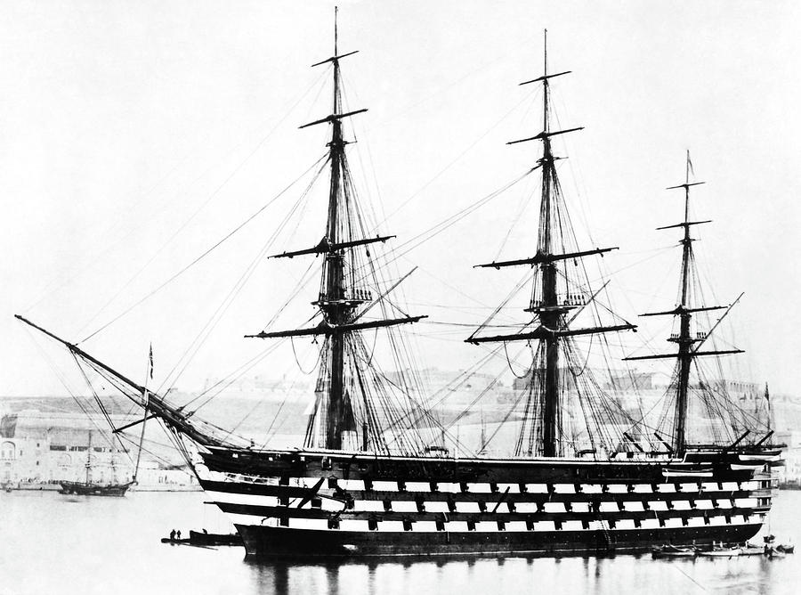 Ships Hms victoria Photograph by Granger