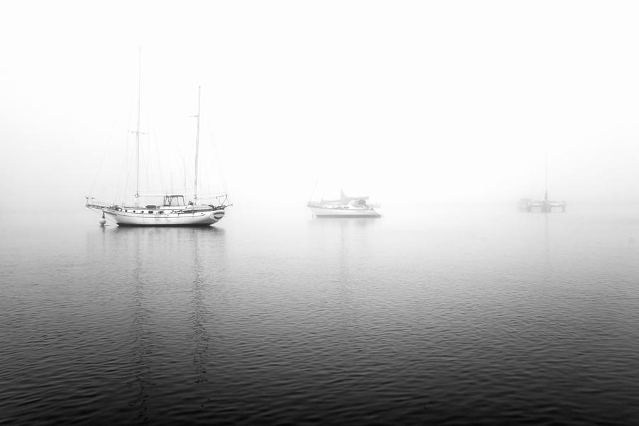 Ships In The Fog  Photograph by Priya Ghose
