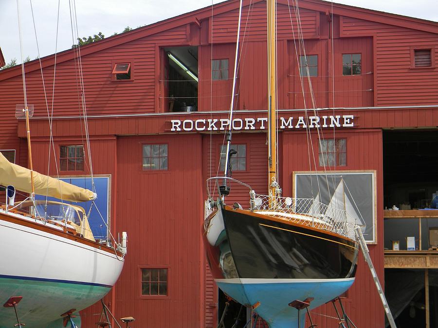 Rockport Photograph - Ships in Waiting by Jean Goodwin Brooks