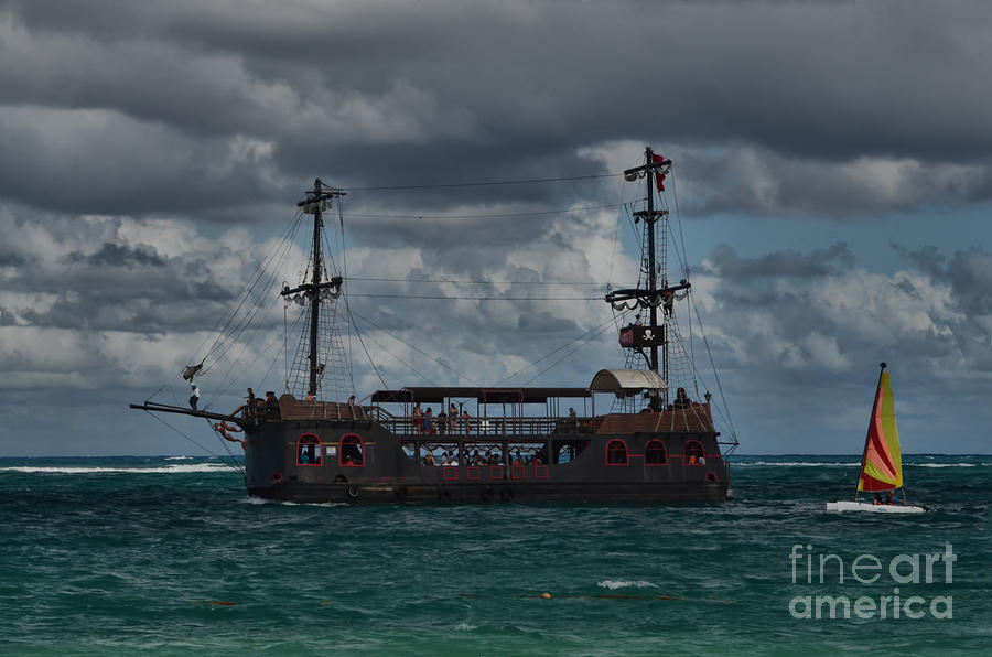 Ships Of The Caribbean Photograph by Judy Wolinsky