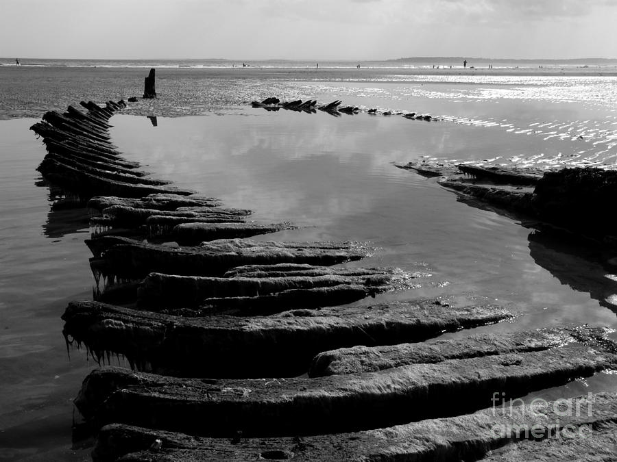 Shipwreck Photograph - Shipwreck Bw by Christine Stack Shipwreck Photograph - Shipwreck Bw by Christine Stack