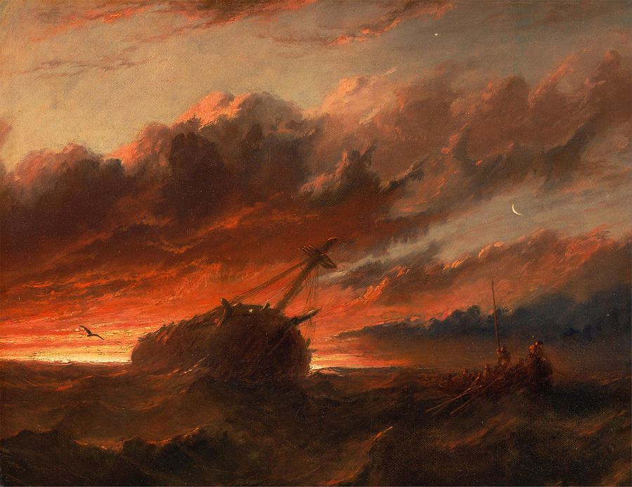 Francis Danby Painting - Shipwreck by Francis Danby