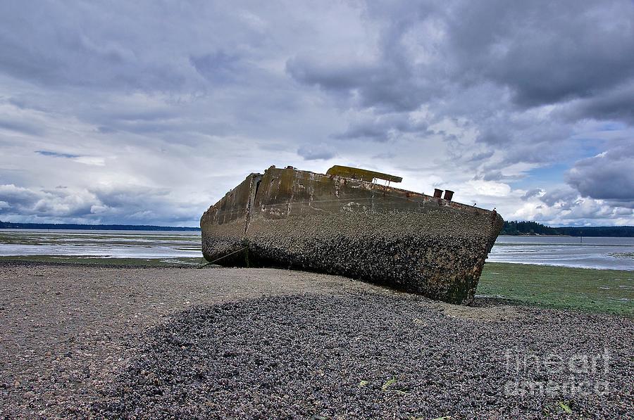 Shipwreck - Nisqually Reach Photograph by Sean Griffin