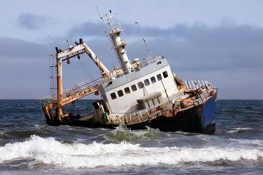 Shipwreck On The Skeleton Coast Photograph by Steve Allen/science Photo Library