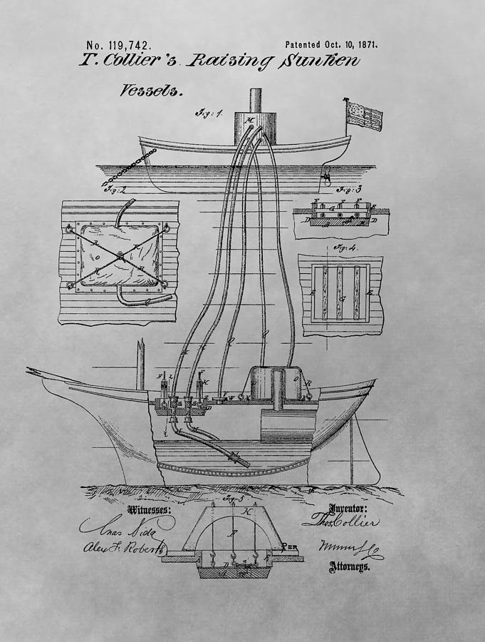 Shipwreck Recovery Patent Drawing