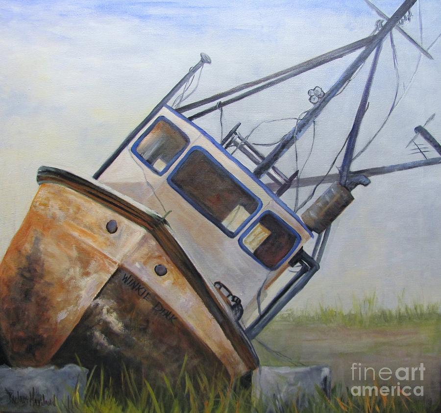 Shipwrecked Ike  Painting by Barbara Haviland