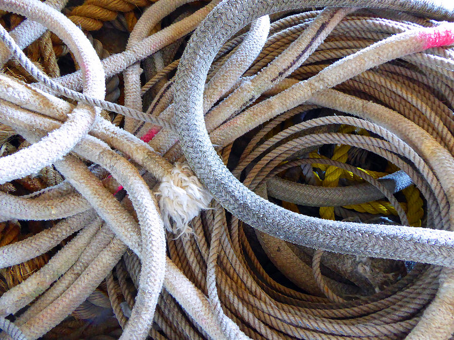 Shipyard Rope Photograph by Laurie Tsemak