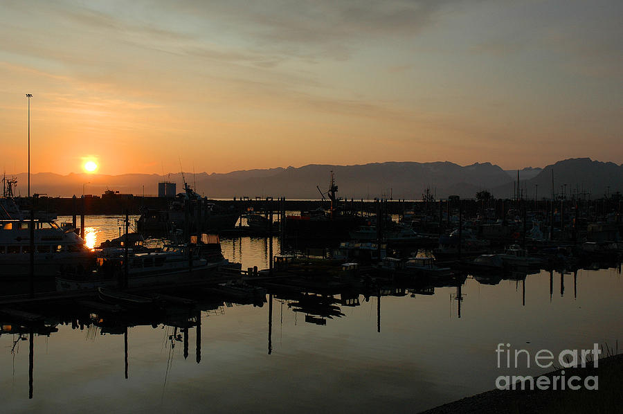 Shipyard Sunrise Photograph by Joan Wallner