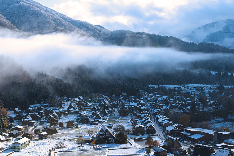 Shirakawa-go in snow-1 Photograph by Hisao Mogi