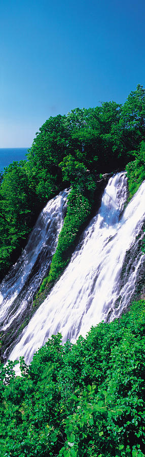 Waterfall Photograph - Shiretoko-hantou Oshinkoshin-no-taki by Panoramic Images