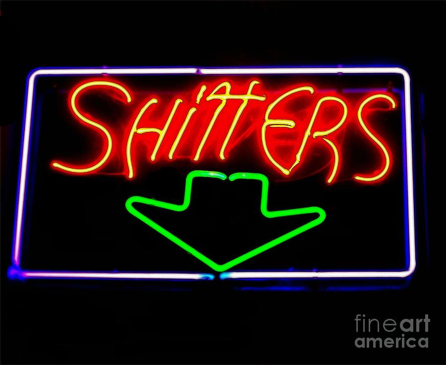 Shitters Photograph by Kelly Awad