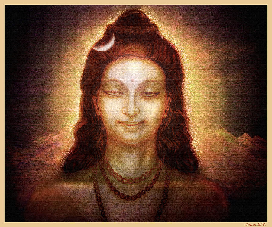 Shiva In Transcendental Bliss Mixed Media