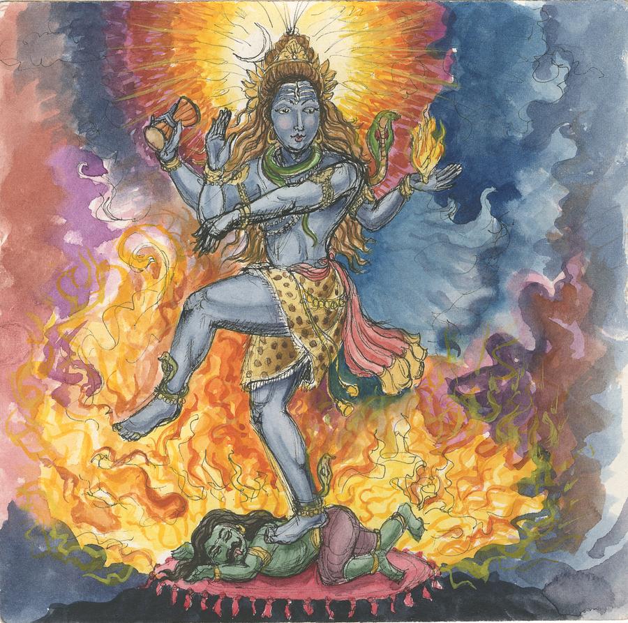 Shiva Nataraj Painting by Jennifer Mazzucco