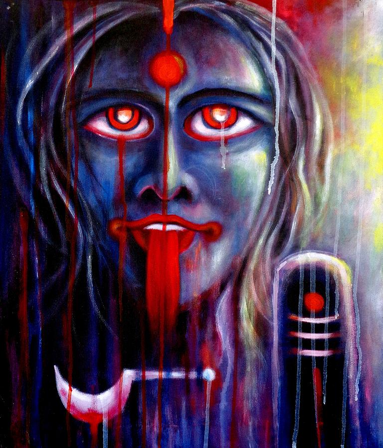 Shiva Parvati Painting, Ardhanarishvara, Shiv Shakti Painting, Shiva  Painting, Indian Painting, Indian Wall Art, Hindu God, Indian Decor - Etsy