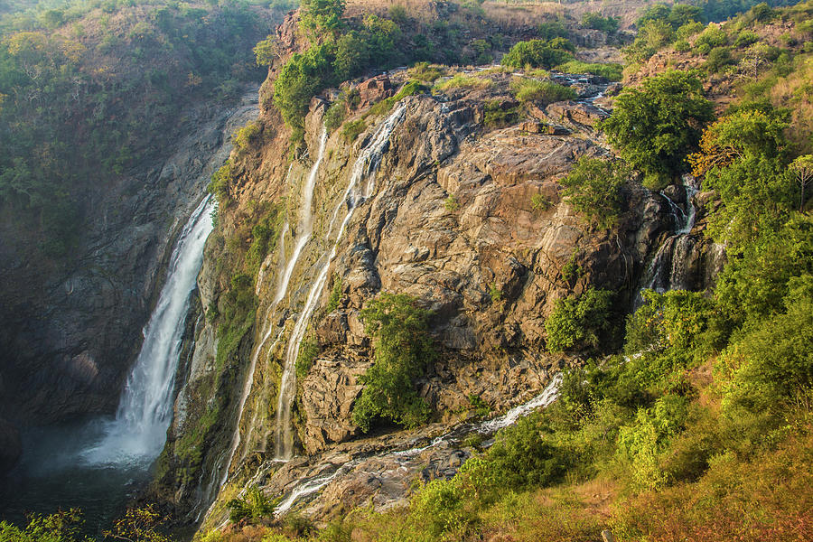 Shivanasamudram Waterfalls In Winter Photograph by Swapnil Sonawane Photography