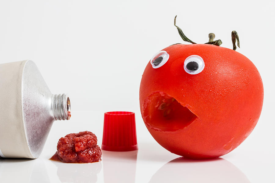 Shocked Tomato. Photograph by Gary Gillette