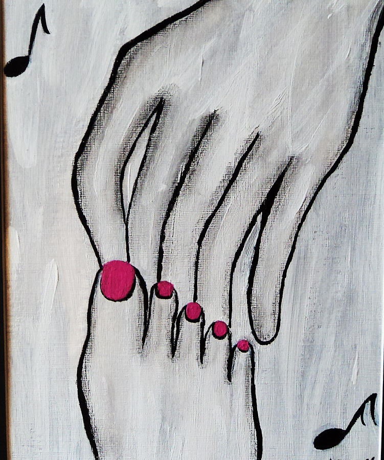 Shocking Pink Painting by Joyce Carroll