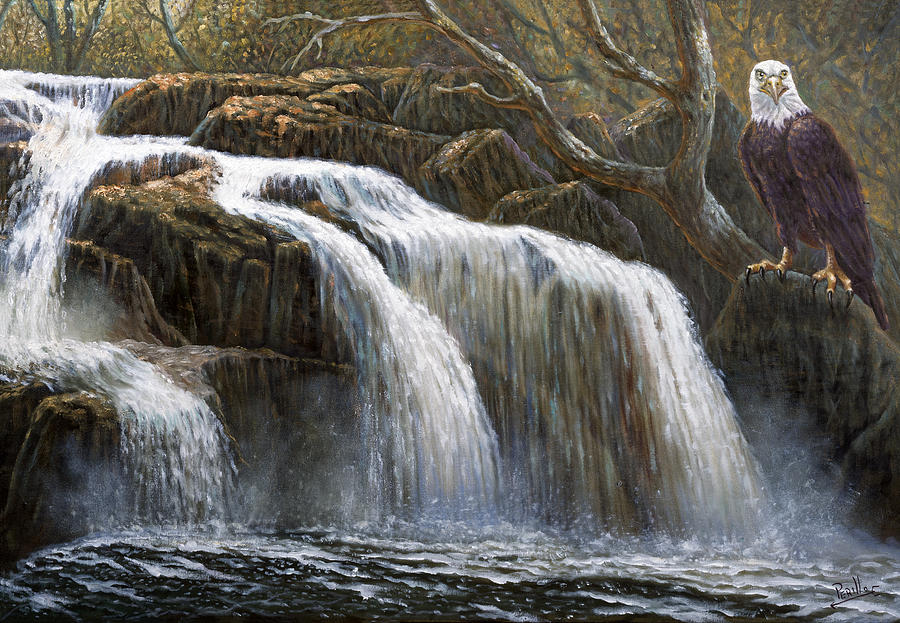 Nature Painting - Shohola Falls by Gregory Perillo