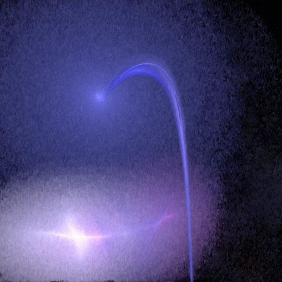 Interstellar Painting - Shooting Star Abstract by Bob and Nadine Johnston
