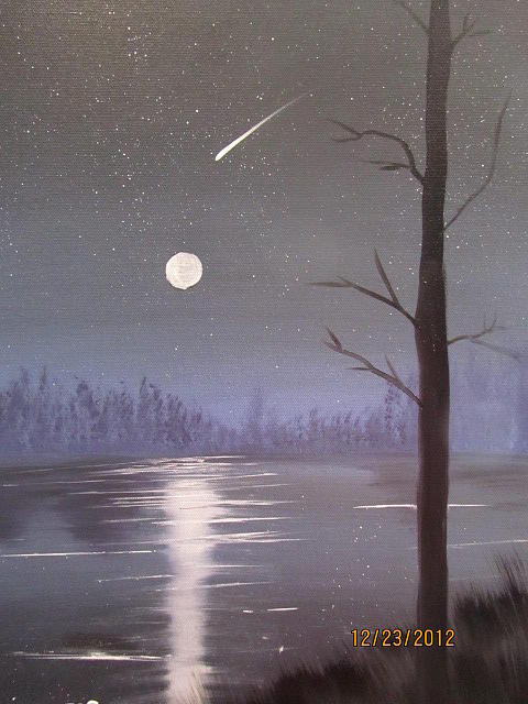 Shooting Star Painting by Rob BonGiovanni - Fine Art America