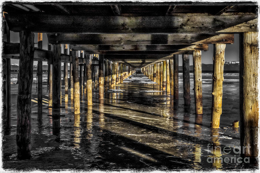 Abstract Photograph - Shooting The Pier by Mitch Shindelbower