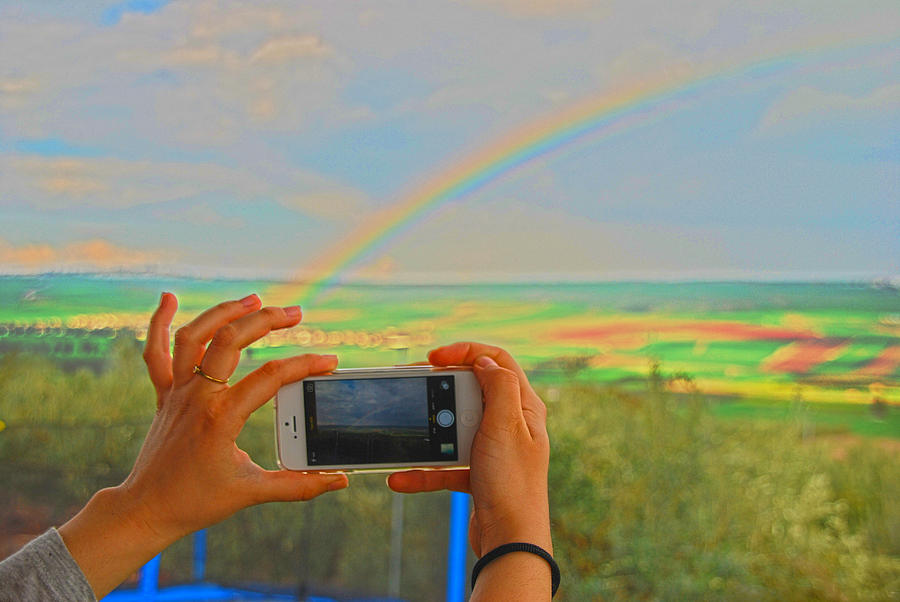 Shooting the rainbow Photograph by Tom Jacob - Fine Art America