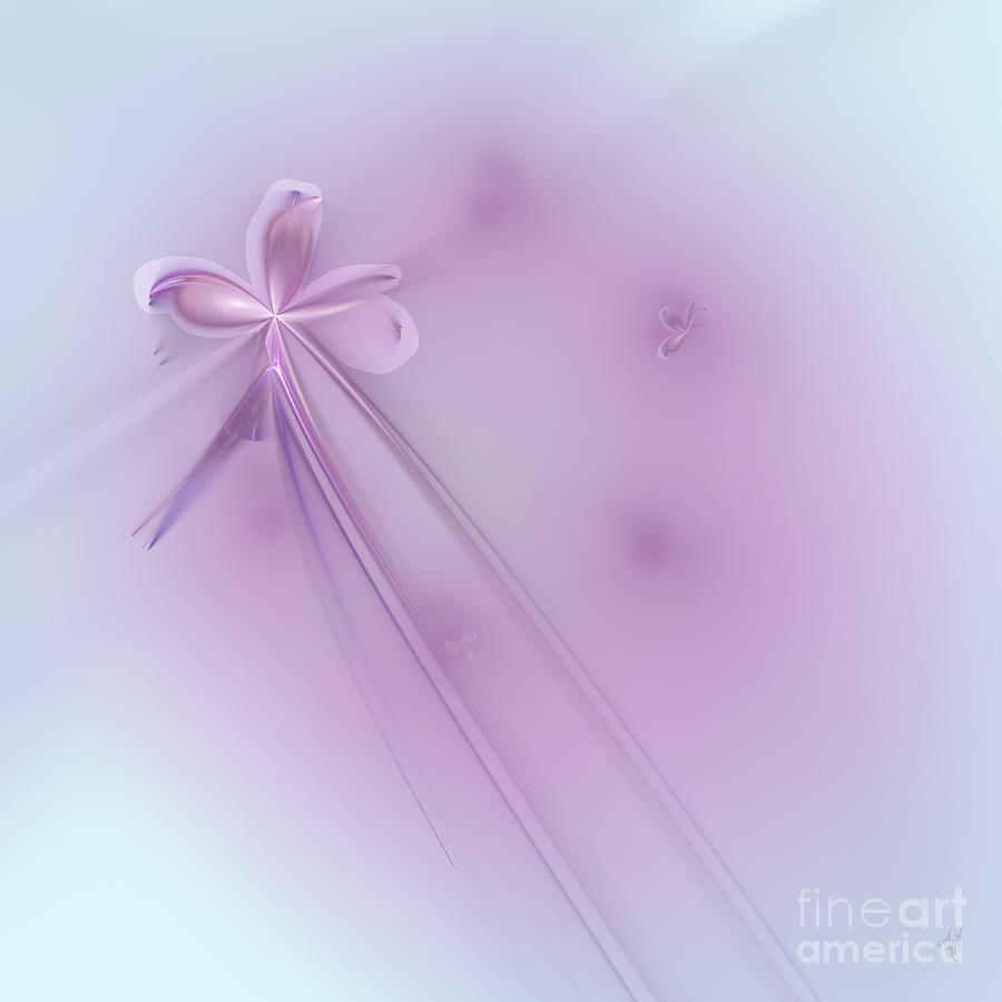 Shooting Violets Digital Art by Victoria Harrington
