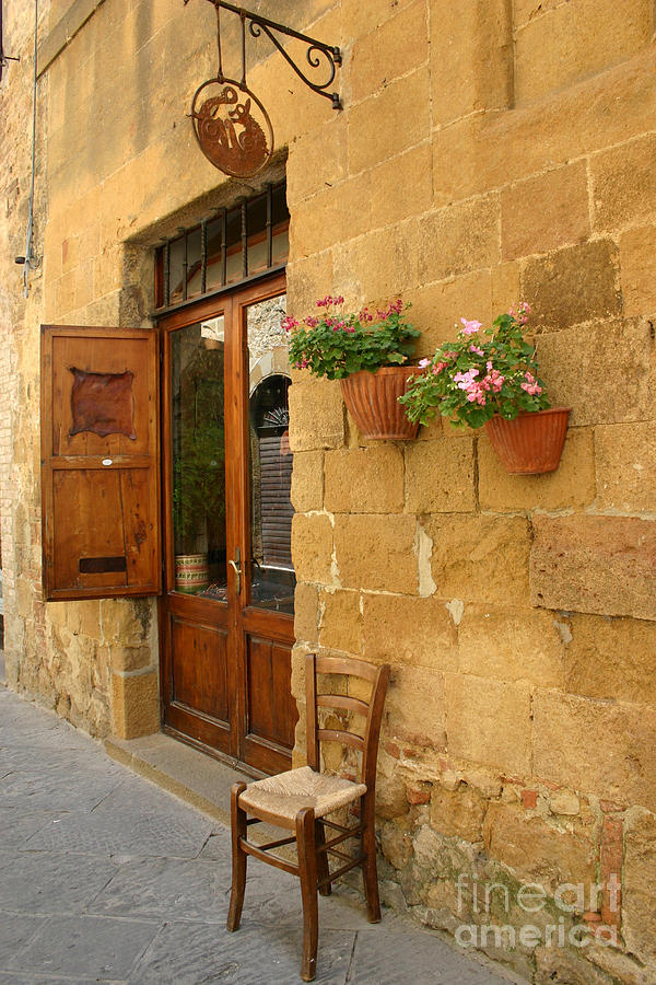 Shop Door, Tuscany Photograph by Holly C. Freeman