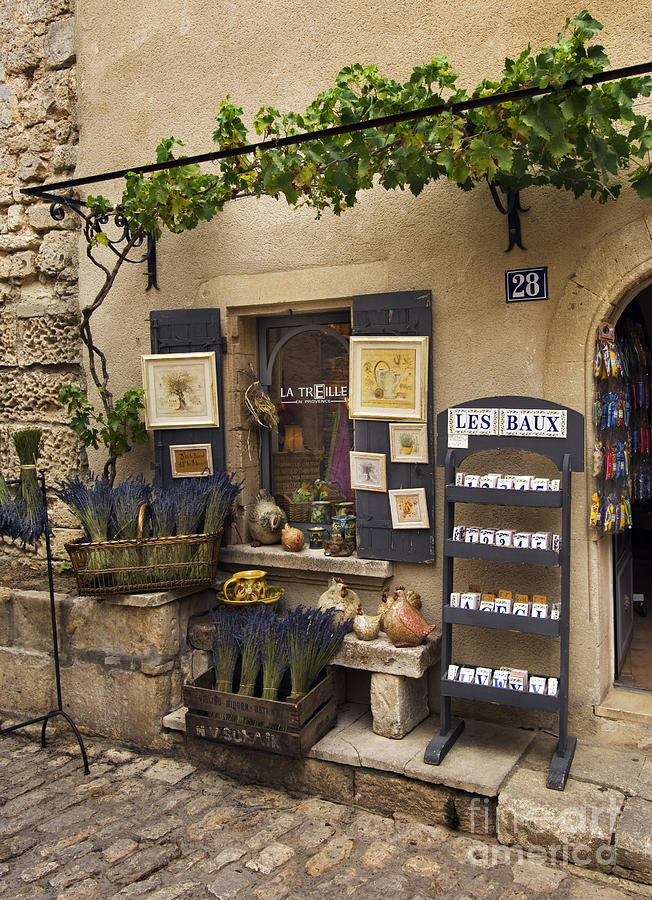 Shop, France Photograph by John Shaw