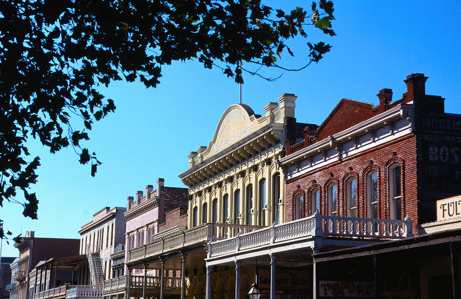 Shop Fronts In Old Sacramento - Photograph by Rick Gerharter Shop Fronts In Old Sacramento - Photograph by Rick Gerharter