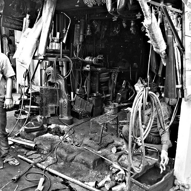 Shop Photograph - #shop #india #welding #iron #massiv by Taha Kachwala