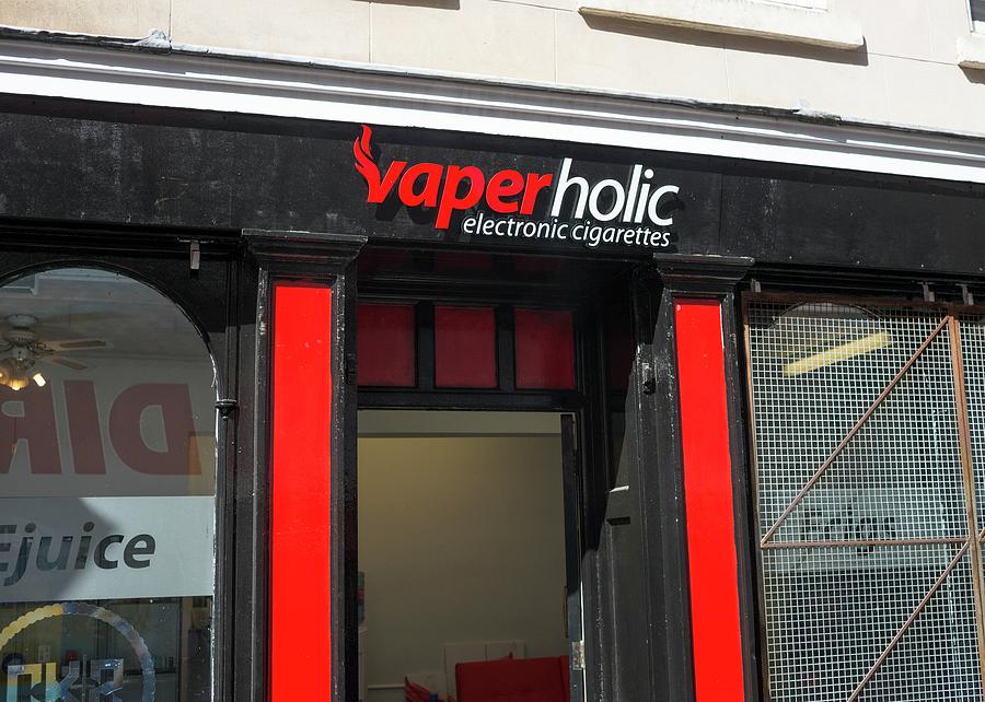 Shop Selling Electronic Cigarettes Photograph by Robert Brook