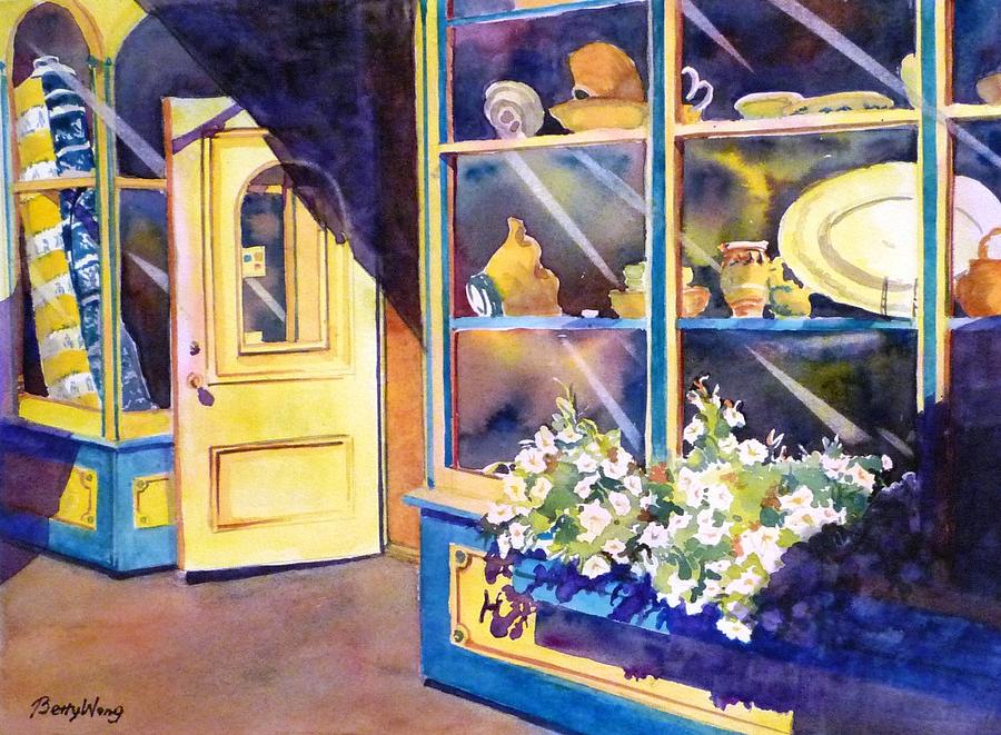 Shop window Painting by Betty M M Wong