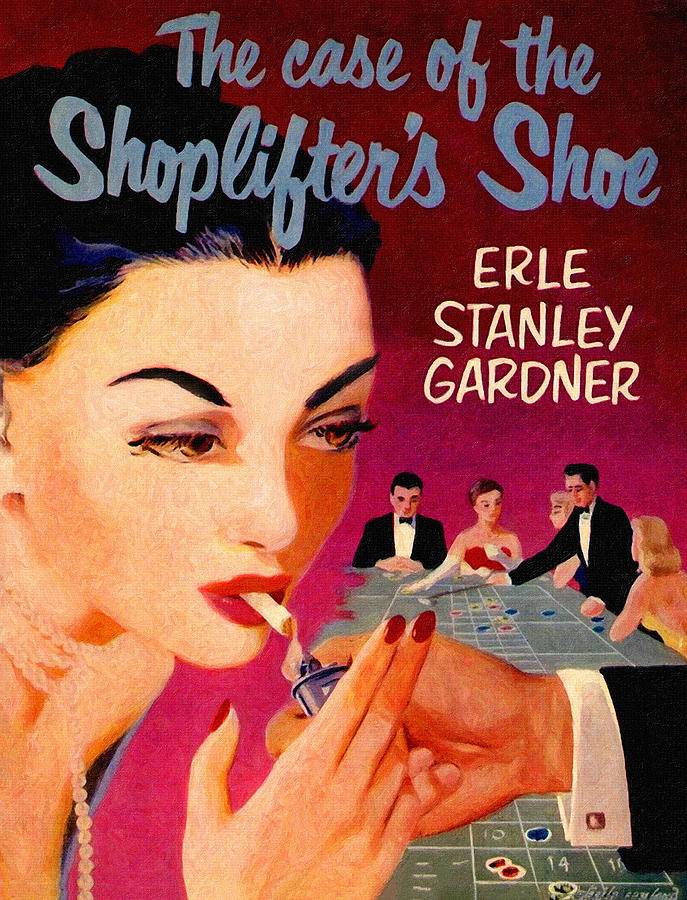 Shoplifter's Shoe. Vintage Pulp Fiction Paperback Painting by John Farr ...