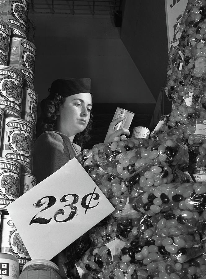 Shopping, 1942 Photograph by Granger