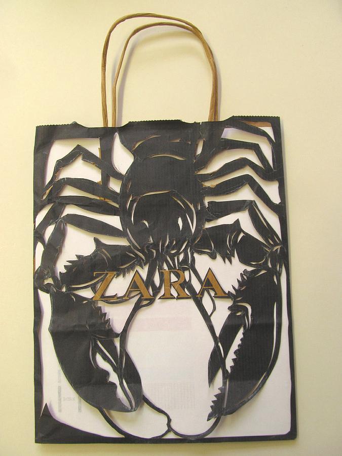 Shopping Bag Make Over - Lobster Mixed Media by Alfred Ng