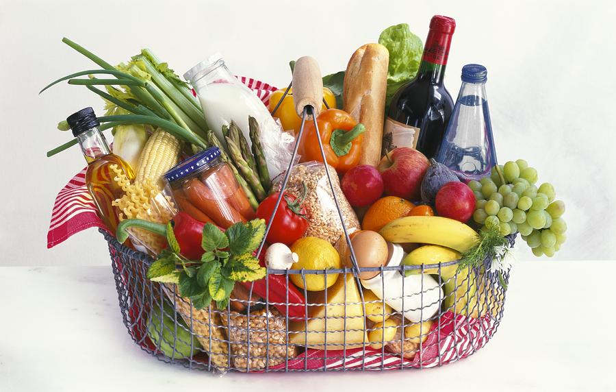 Still Life Photograph - Shopping basket by Science Photo Library