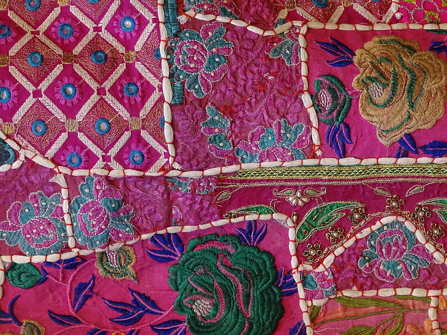 Shopping Colorful Tapestry Sale India Rajasthan Jaipur Photograph by Sue Jacobi