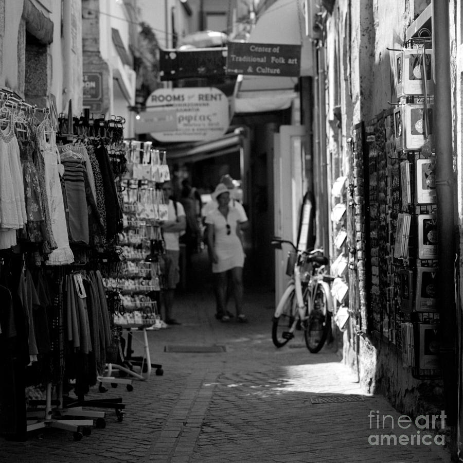 Shopping in Chania Photograph by Paul Cowan