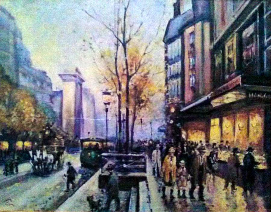 Shopping In Paris Painting by Philip Corley