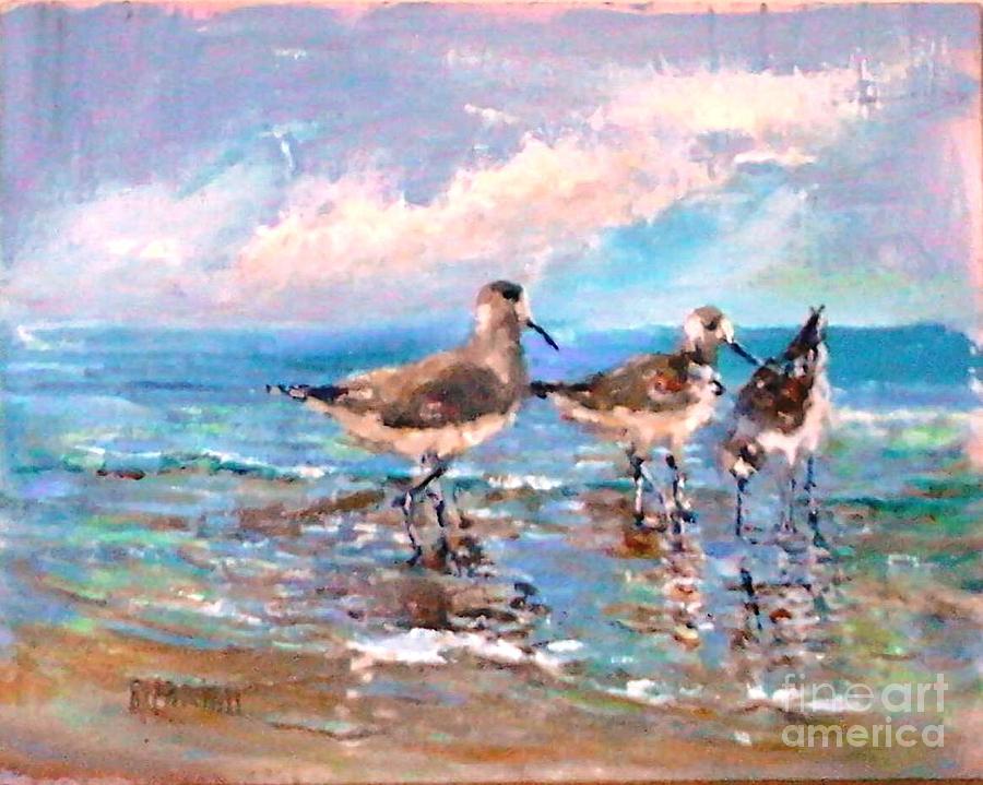 Shore birds Painting by Ray Mitchell - Fine Art America