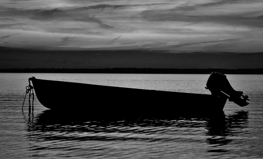 Shore Boat BW Photograph by Billy Beck
