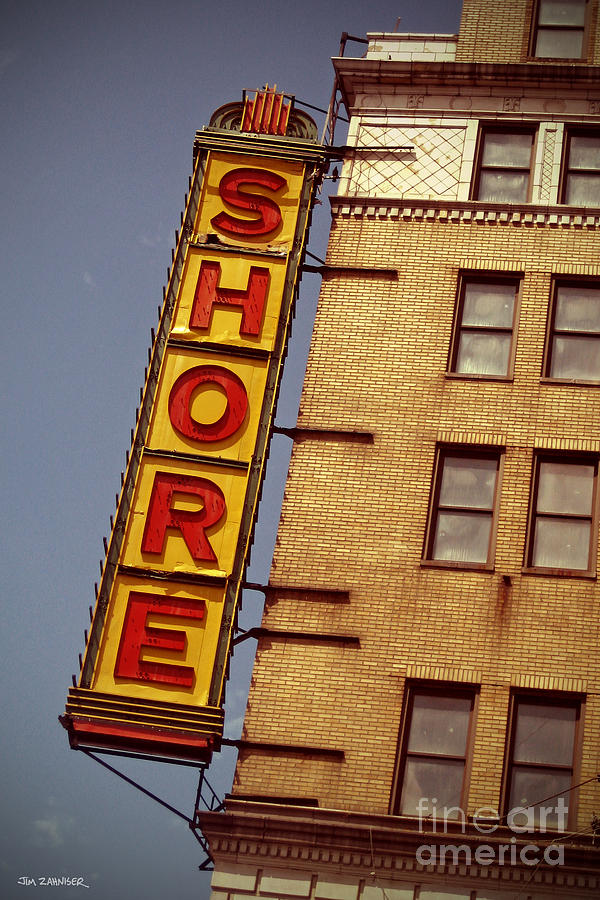 Shore Building Sign - Coney Island Digital Art by Jim Zahniser