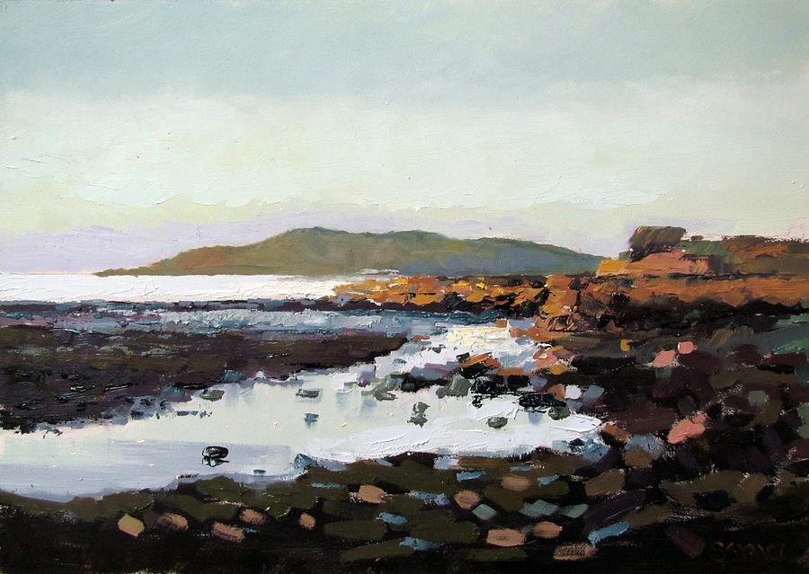 Landscape Painting - Shore evening by Robert Shaw